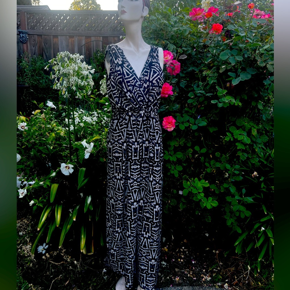Gilli Maxi Dress Black Gray Brown Size 4